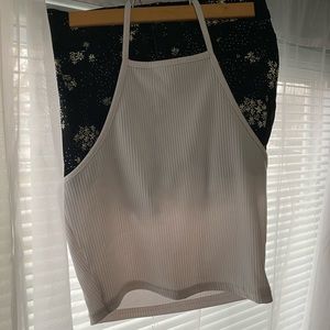 White cropped shirt, shorts in picture are being sold in a separate post.